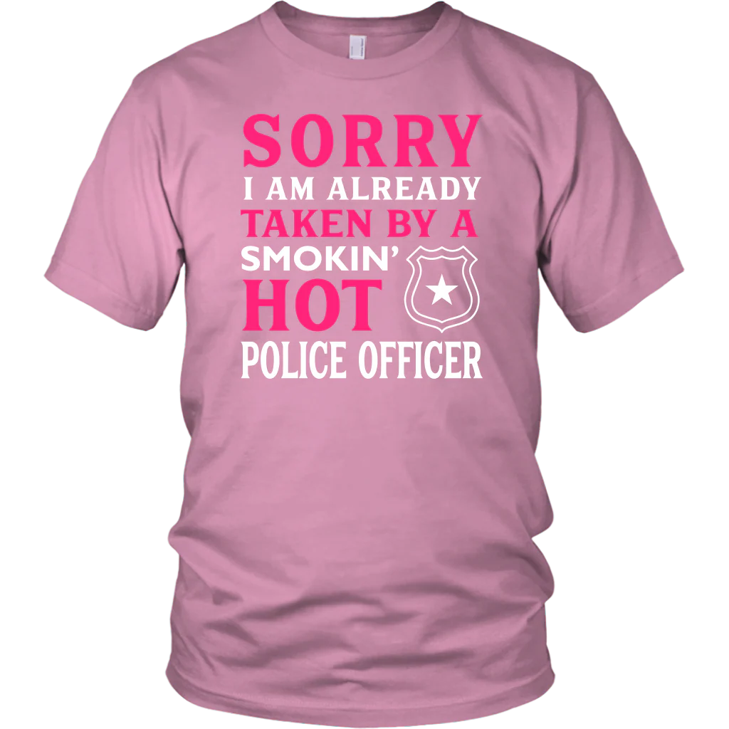 Already Taken by a Hot Police Officer Shirts and Hoodies - Image 4