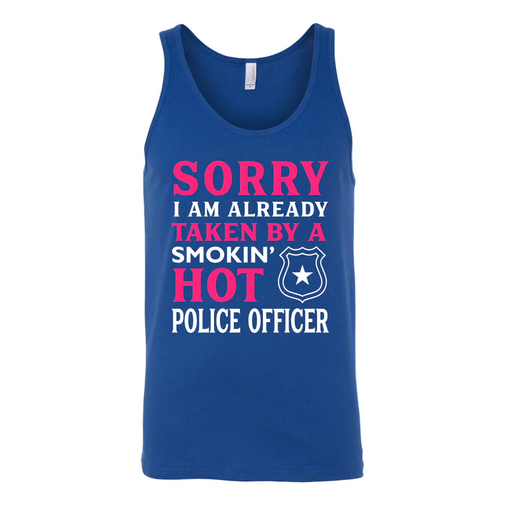 Already Taken by a Hot Police Officer Tank Tops - Image 6