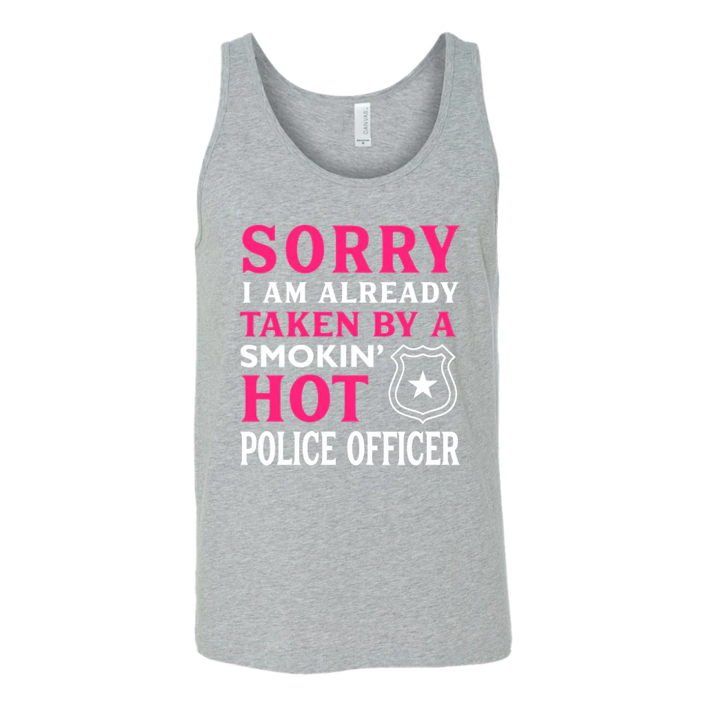 Already Taken by a Hot Police Officer Tank Tops - Image 7
