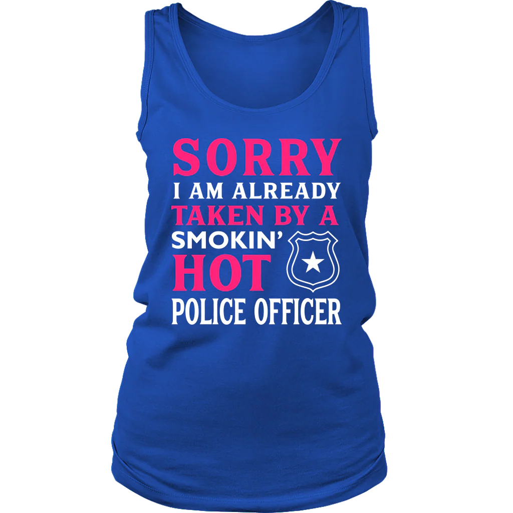 Already Taken by a Hot Police Officer Tank Tops - Image 9