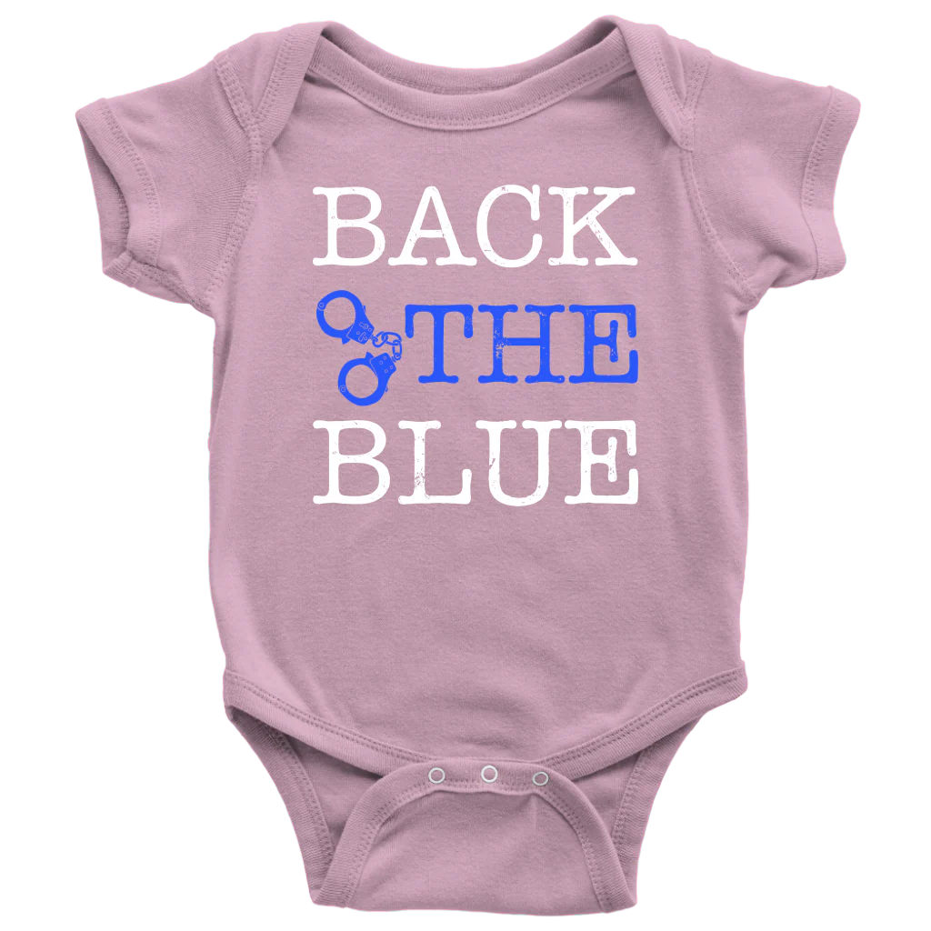 Back The Blue Infant Baby Onesie - Image 9