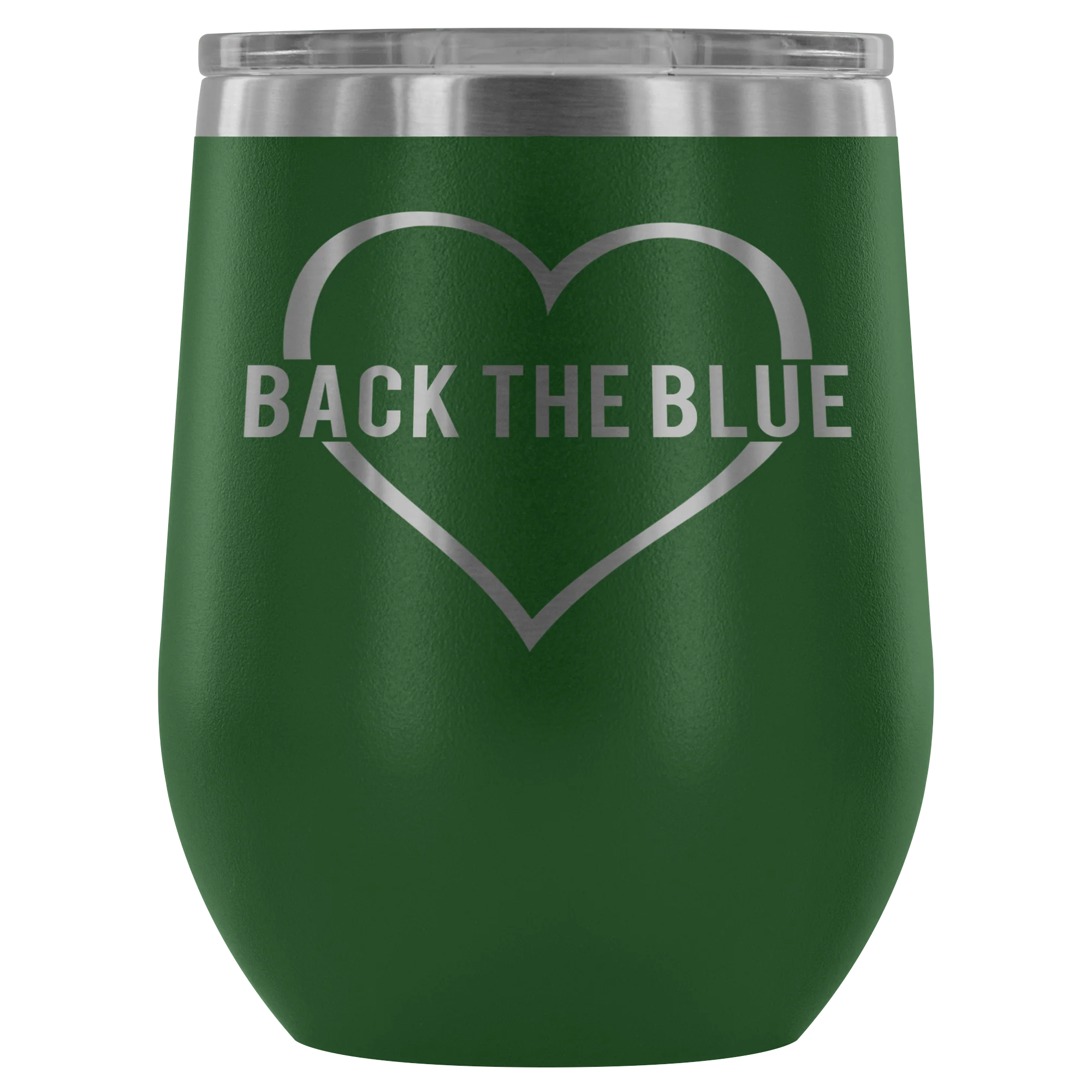 Back the Blue Wine Tumbler - Image 3