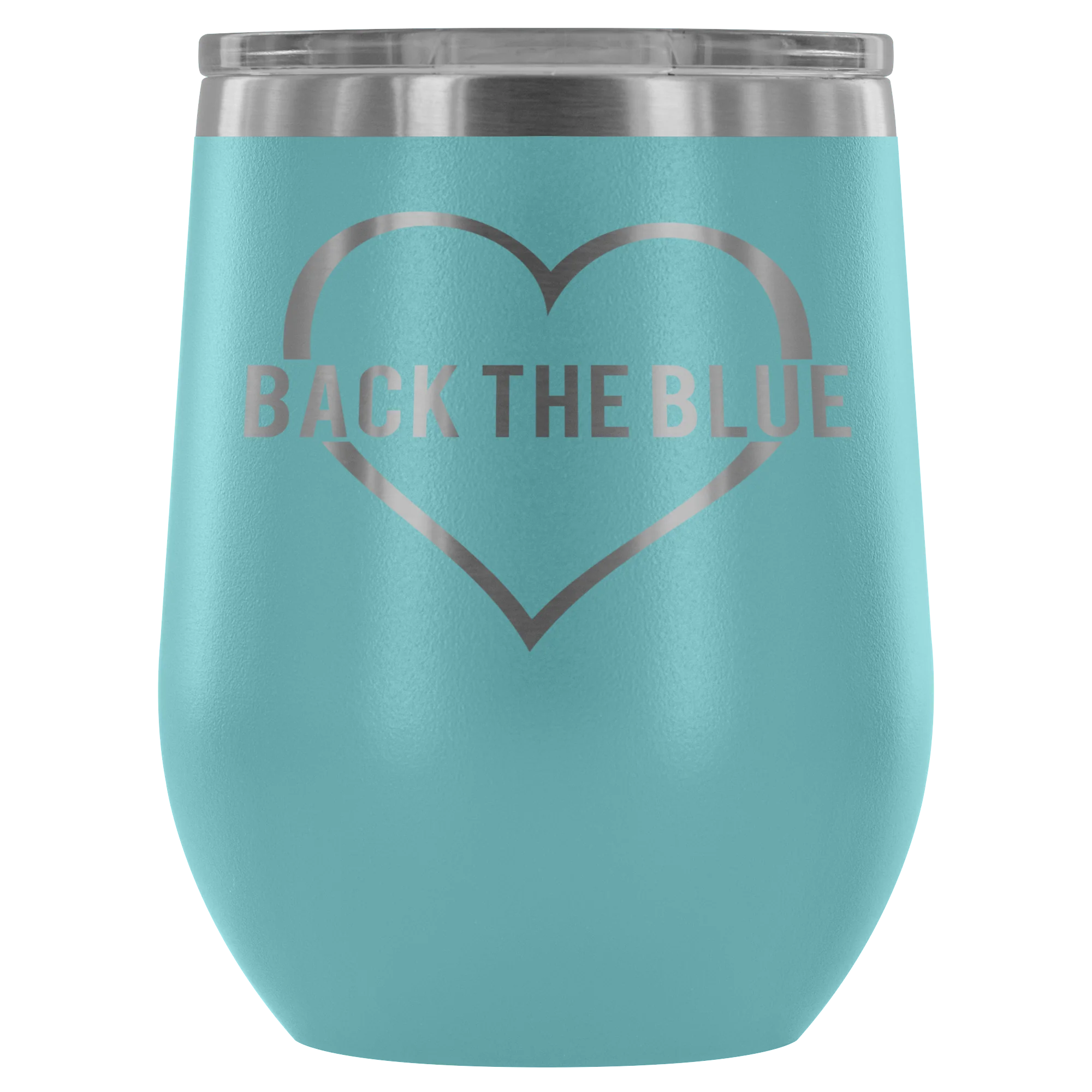 Back the Blue Wine Tumbler - Image 4