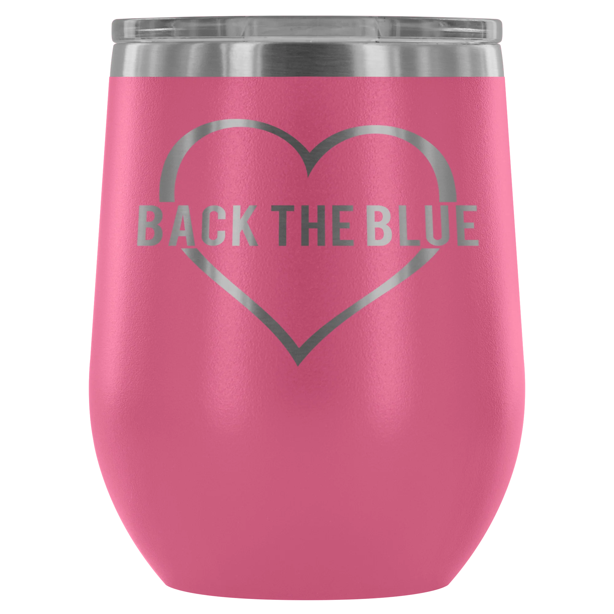 Back the Blue Wine Tumbler - Image 8