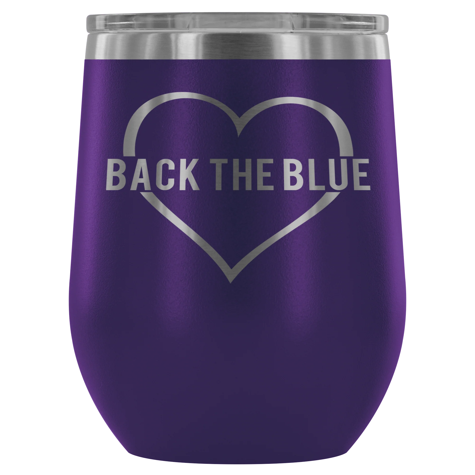 Back the Blue Wine Tumbler - Image 9