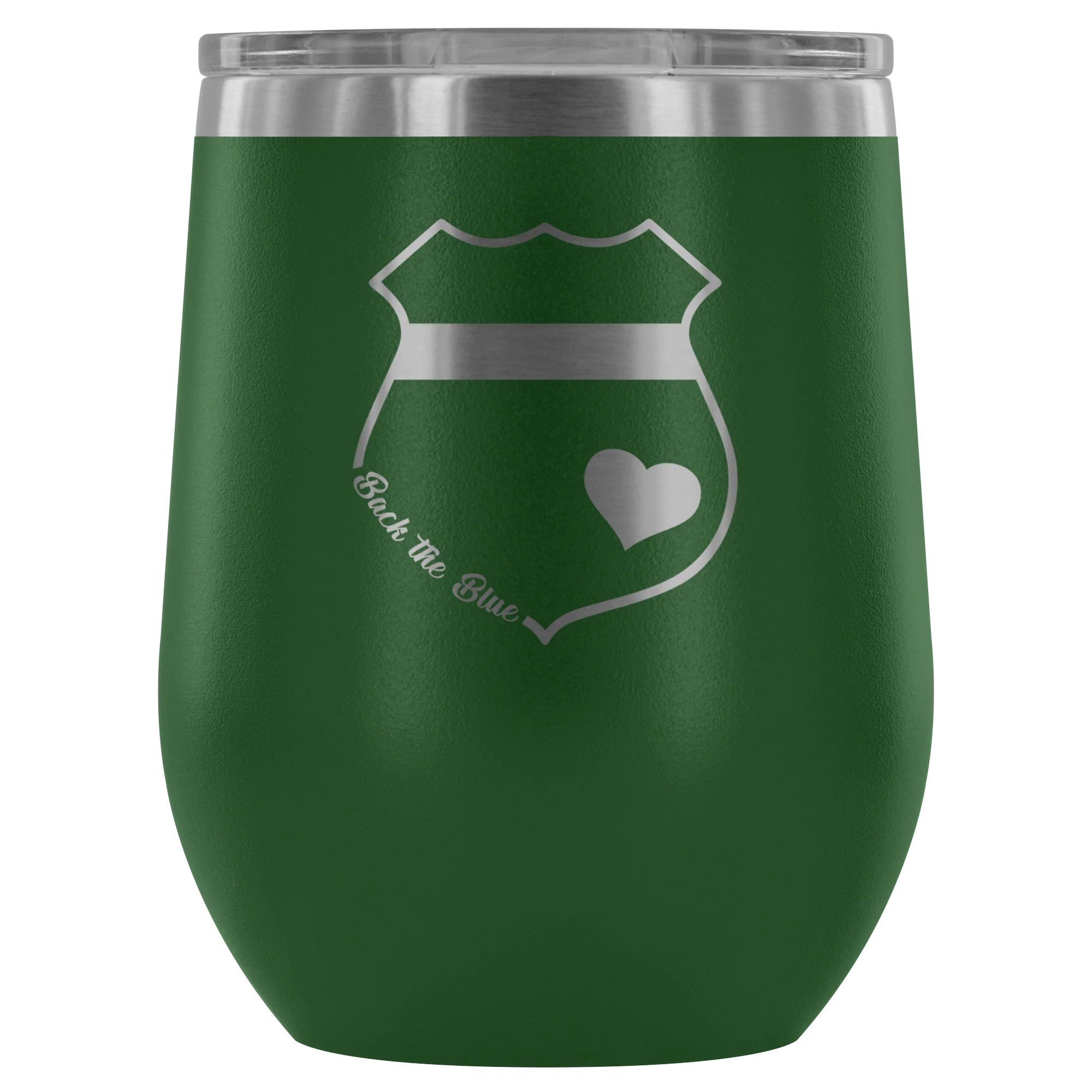 Back the Blue Wine Tumbler - Image 3