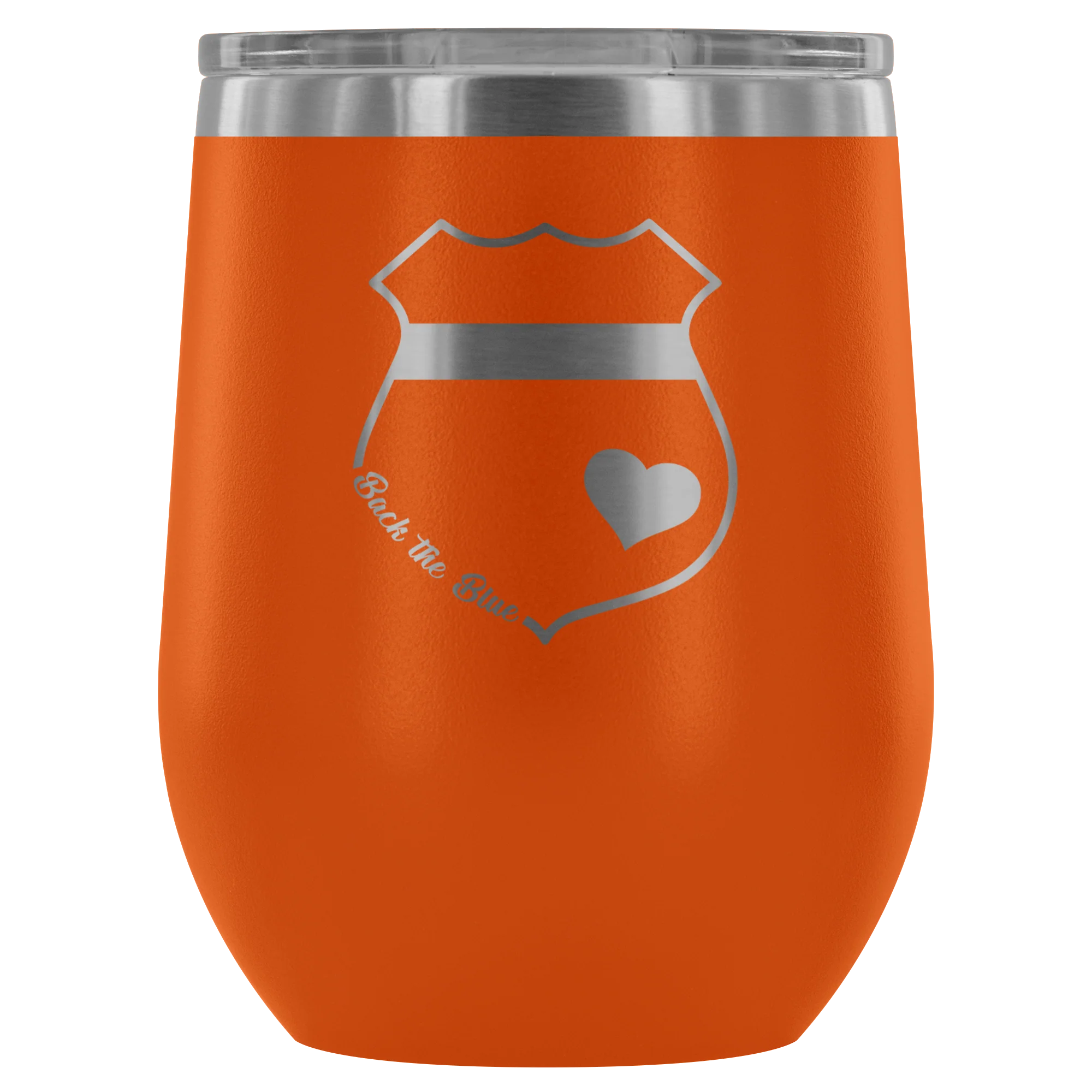 Back the Blue Wine Tumbler - Image 6