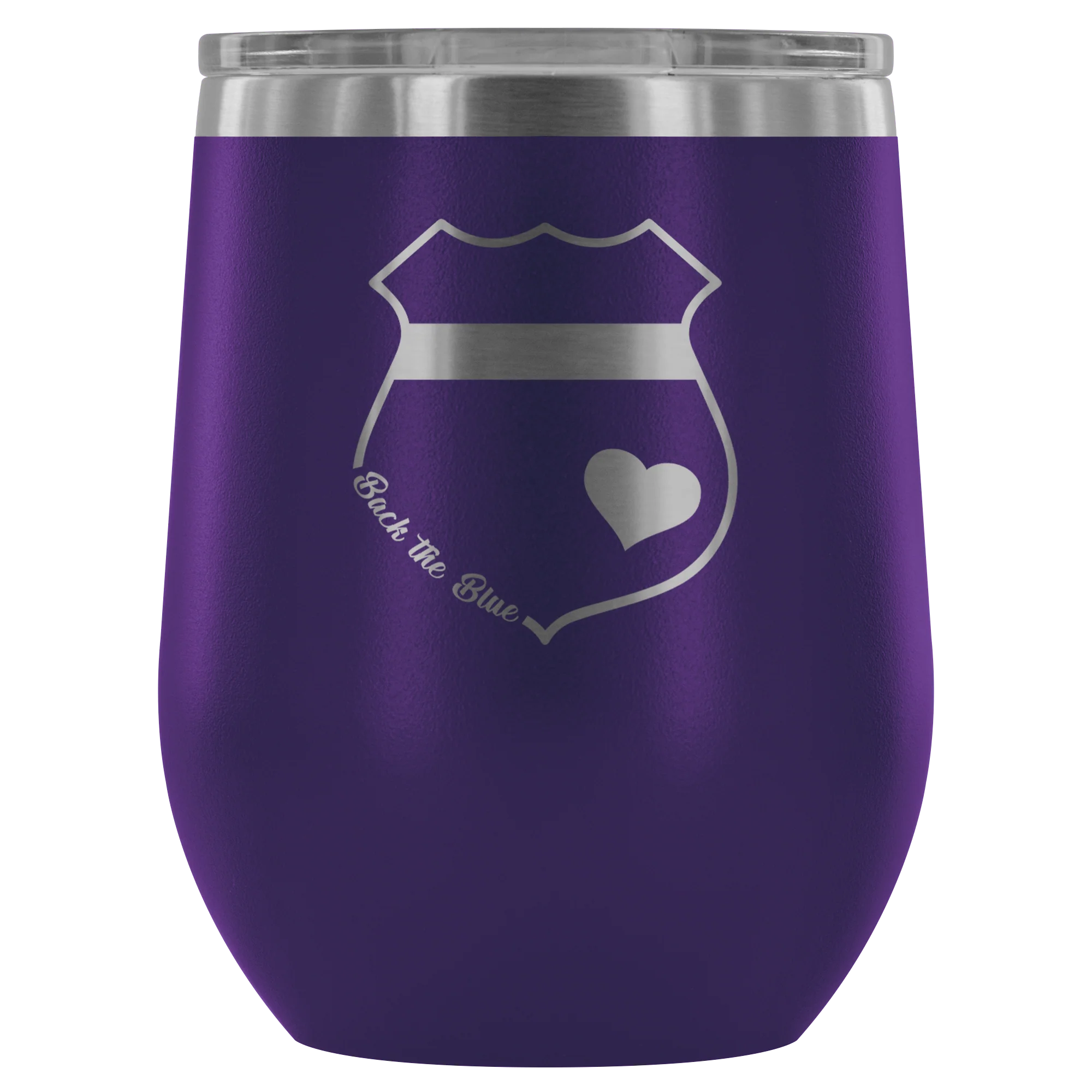 Back the Blue Wine Tumbler - Image 9