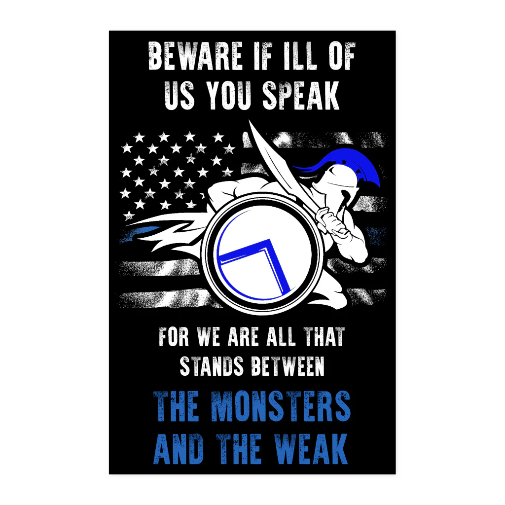 Beware If ill Of Us You Speak Poster - Image 3