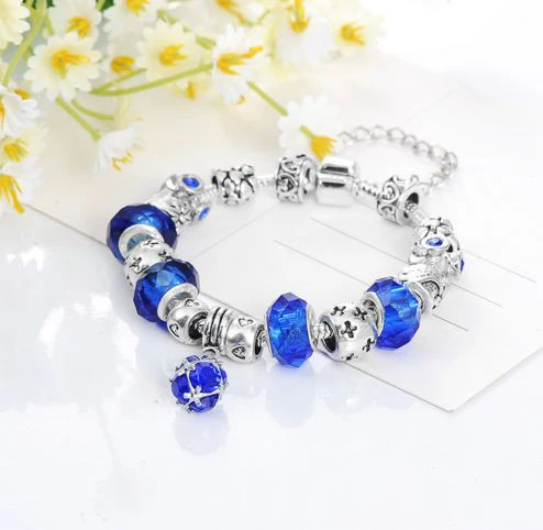 Gorgeous Blue Charm Bracelet - Image 3