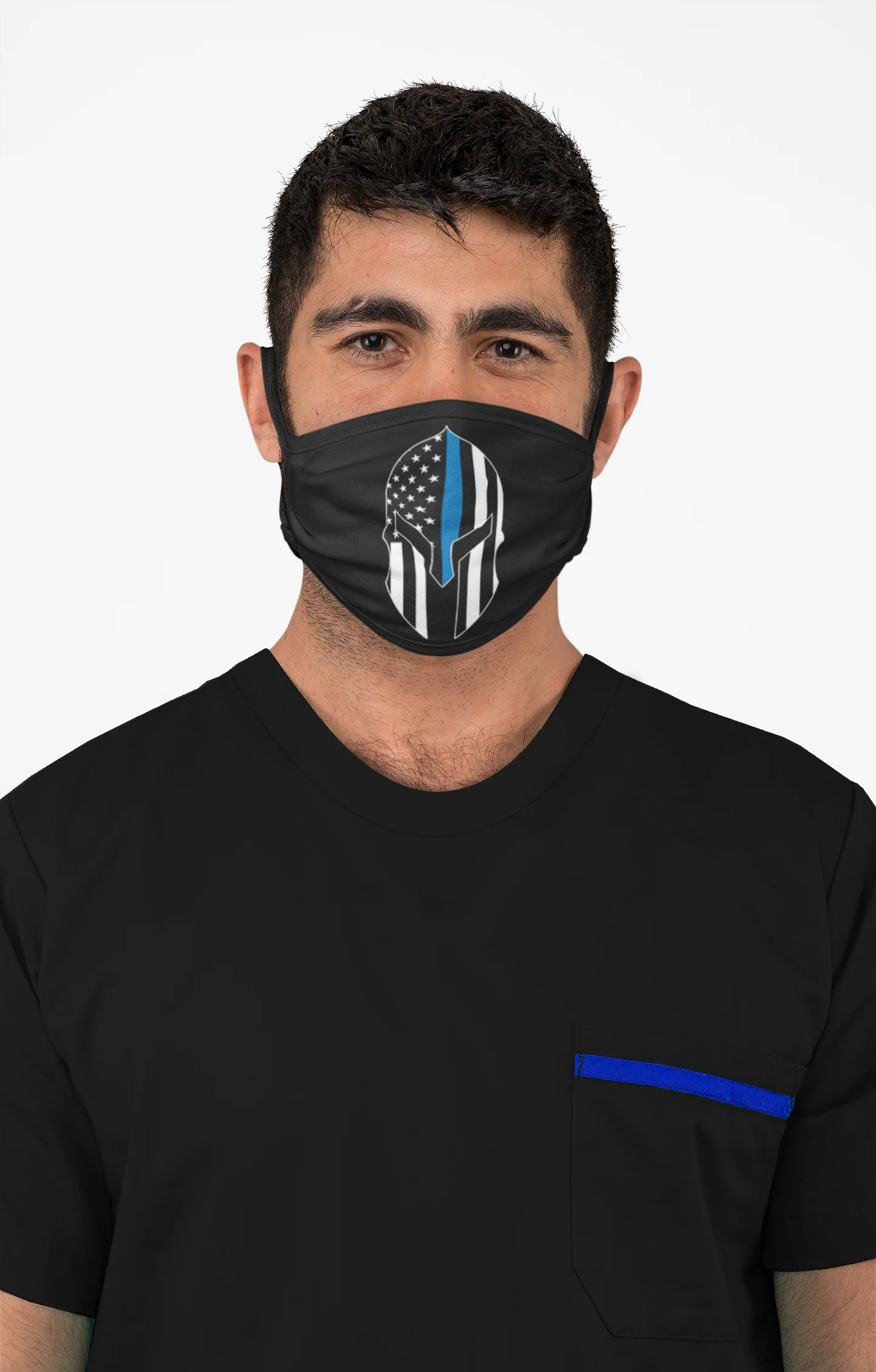 Blue Line Face Mask with BONUS 2 x PM 2.5 Filters - Image 3