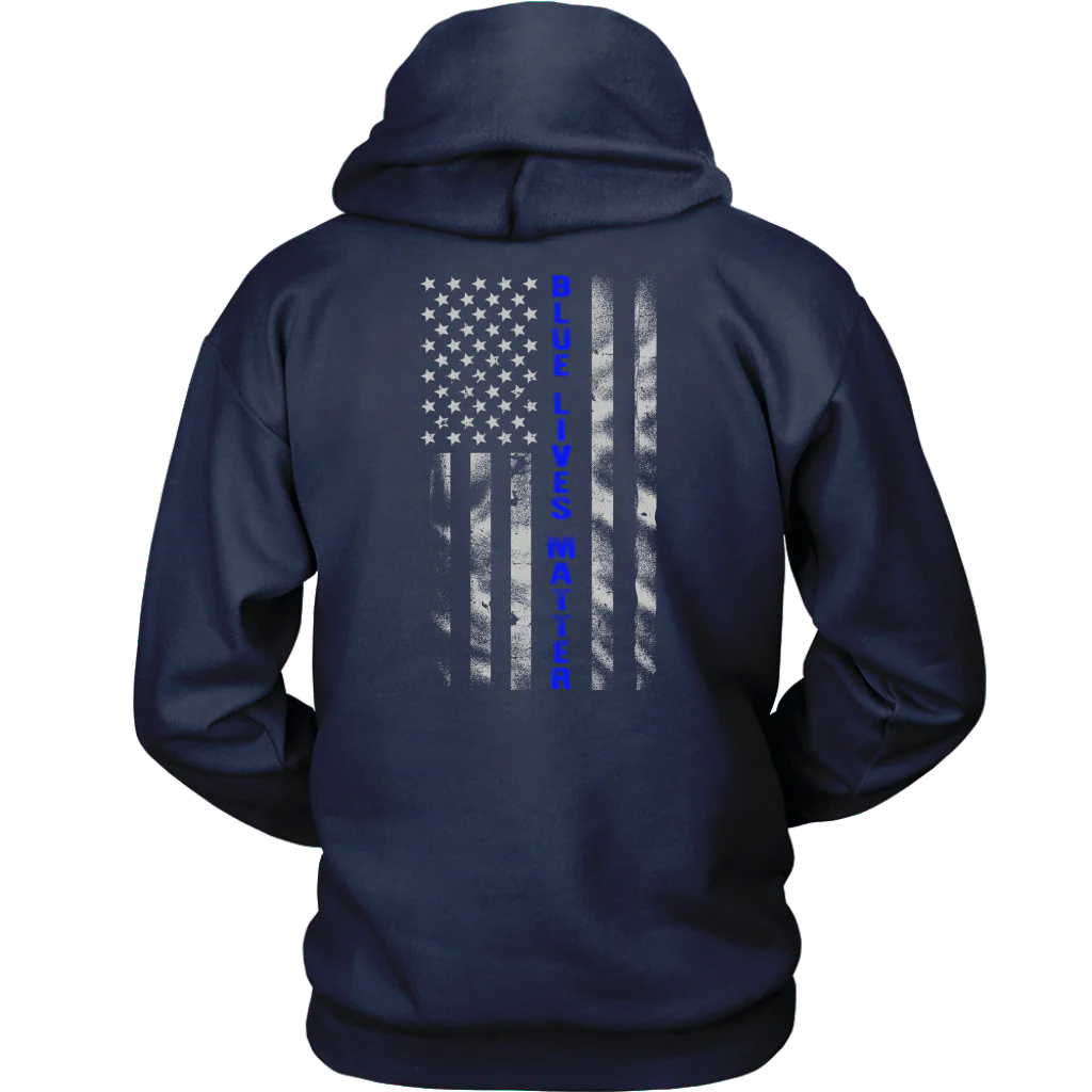 Blue Lives Matter Blue Line Flag Shirts and Hoodies - Image 10