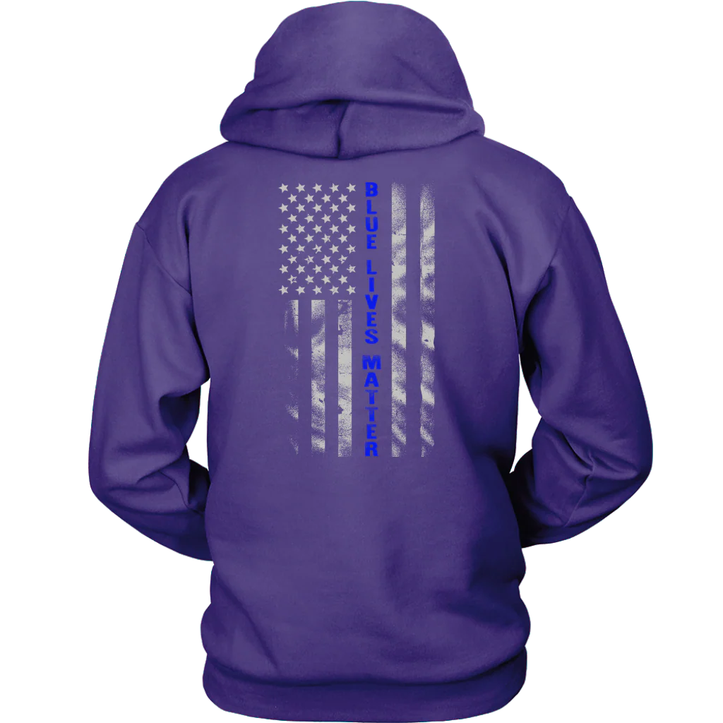 Blue Lives Matter Blue Line Flag Shirts and Hoodies - Image 11