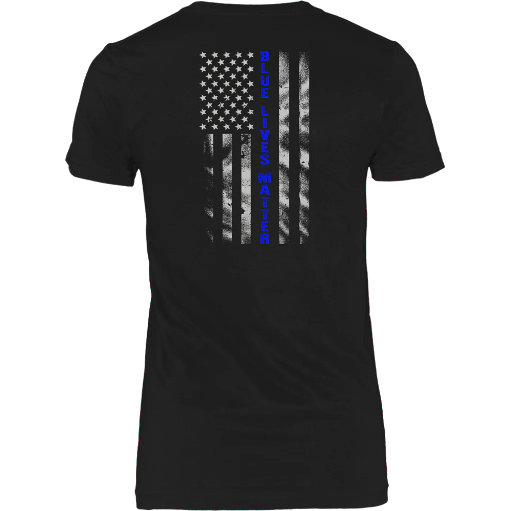 Blue Lives Matter Blue Line Flag Shirts and Hoodies - Image 12