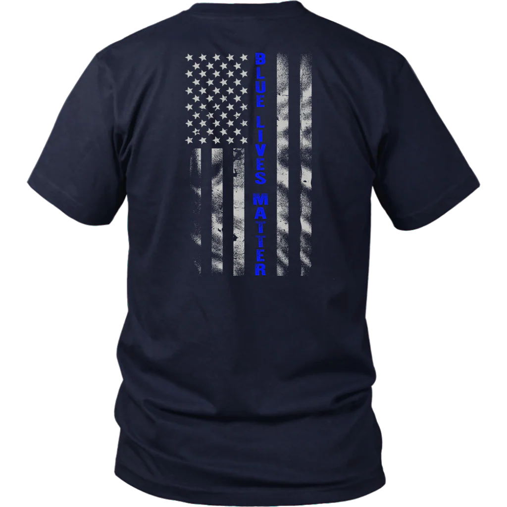 Blue Lives Matter Blue Line Flag Shirts and Hoodies - Image 2