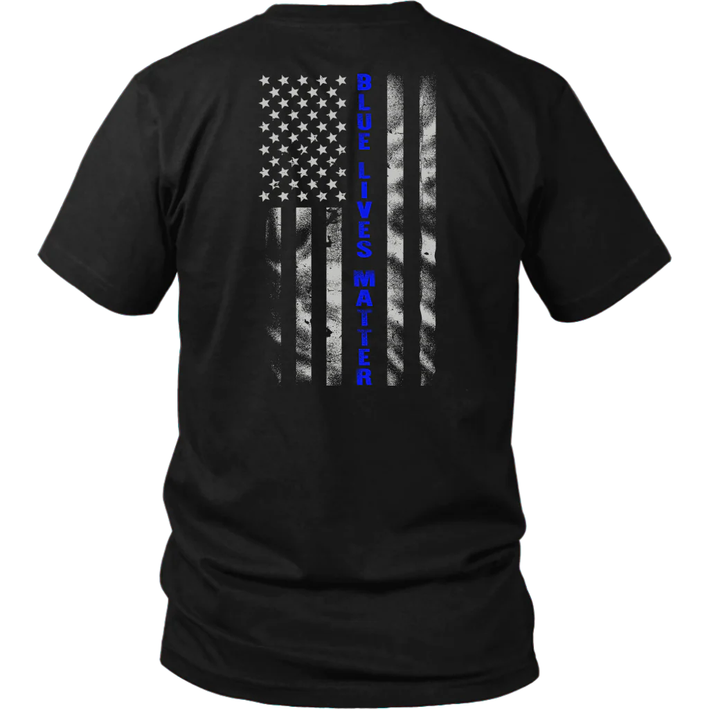 Blue Lives Matter Blue Line Flag Shirts and Hoodies - Image 3