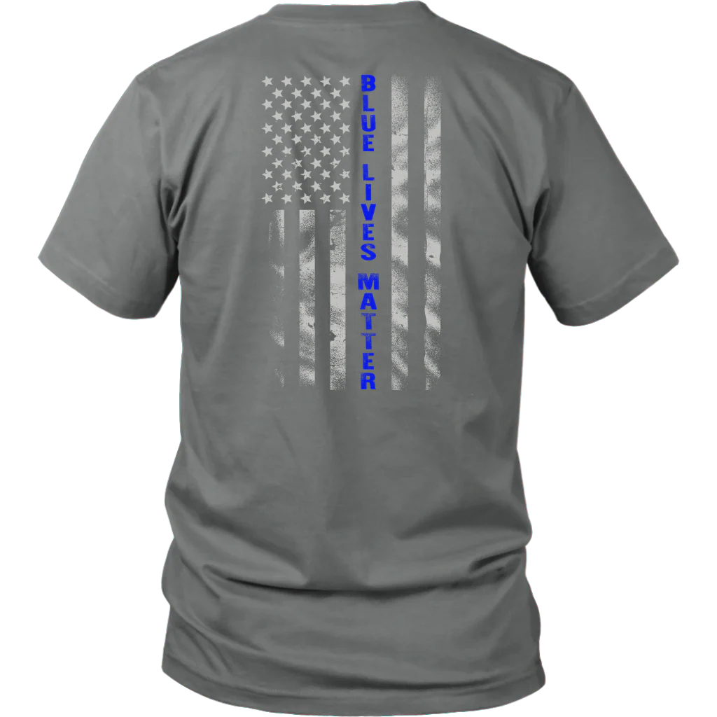 Blue Lives Matter Blue Line Flag Shirts and Hoodies - Image 4