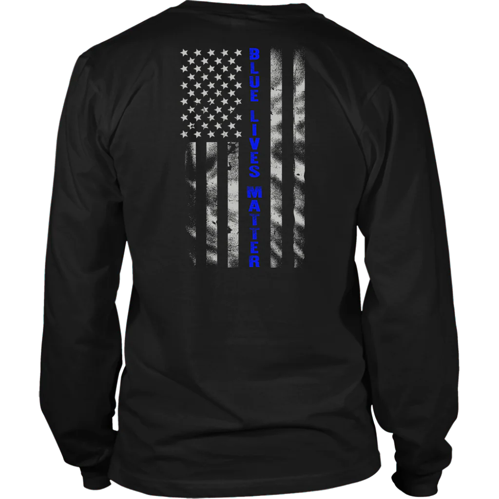 Blue Lives Matter Blue Line Flag Shirts and Hoodies - Image 6