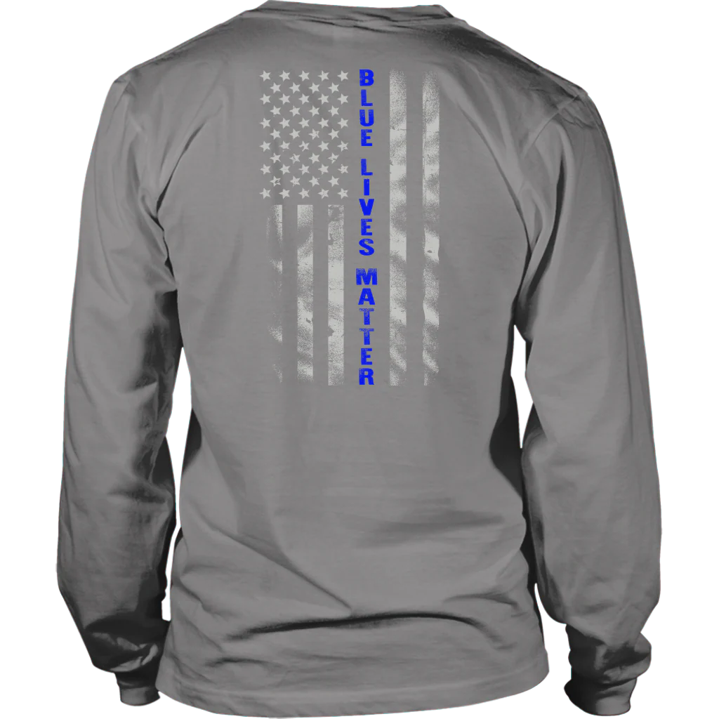 Blue Lives Matter Blue Line Flag Shirts and Hoodies - Image 7