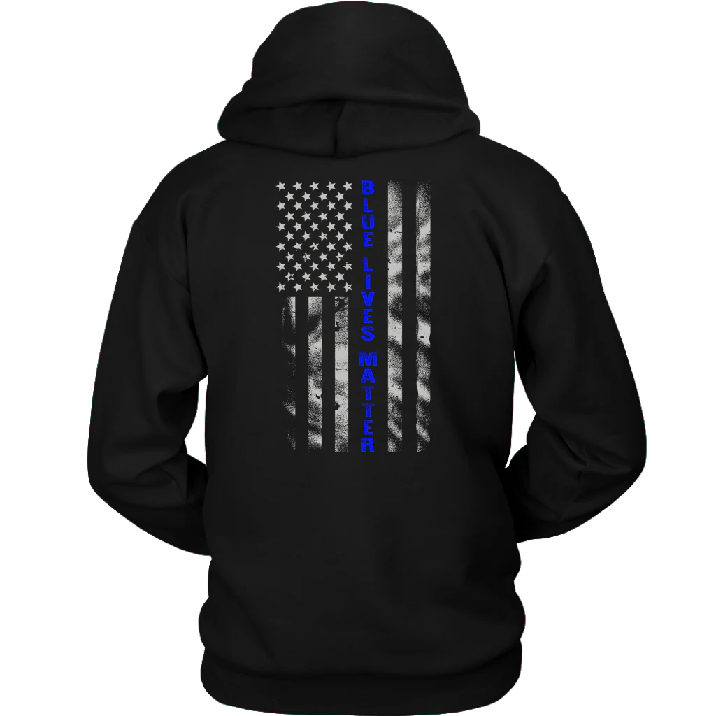 Blue Lives Matter Blue Line Flag Shirts and Hoodies - Image 8