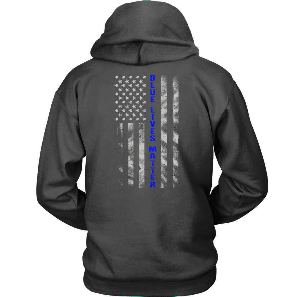 Blue Lives Matter Blue Line Flag Shirts and Hoodies - Image 9