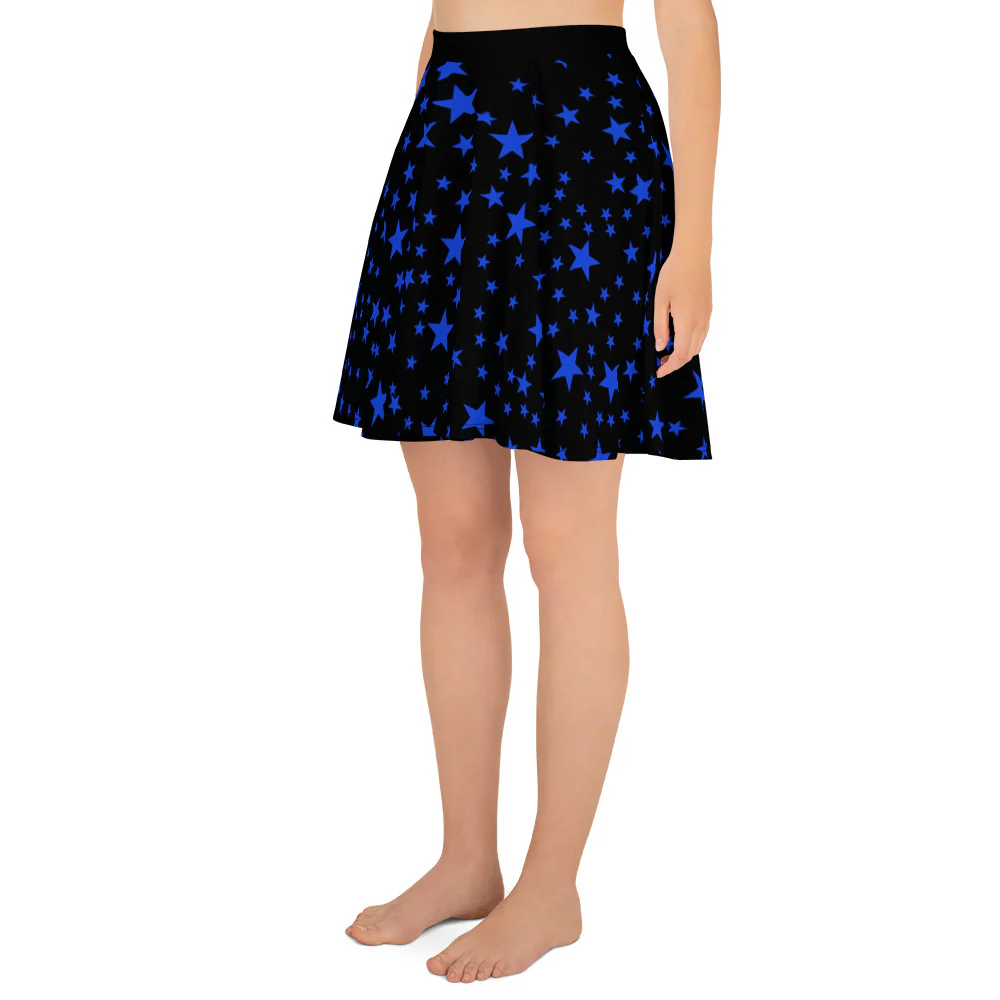 Blue Stars Skater Skirt - Image 3