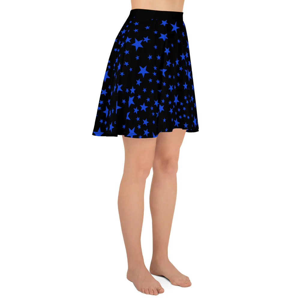 Blue Stars Skater Skirt - Image 4