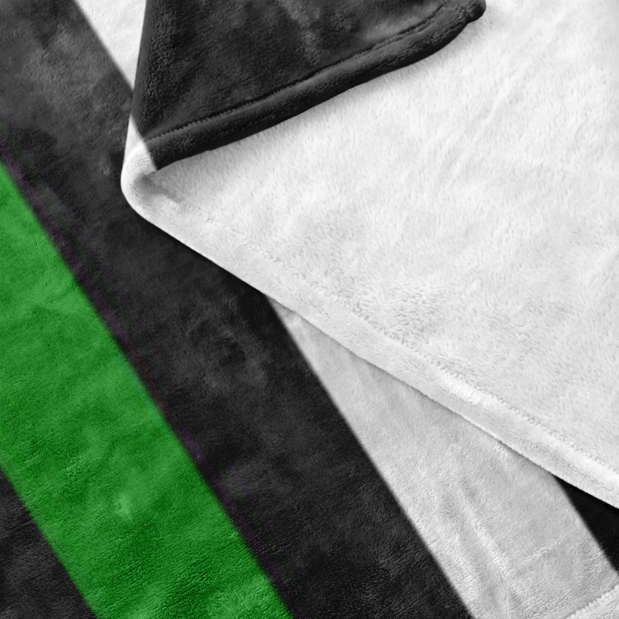 Thin Green Line American Flag Blanket - Image 4