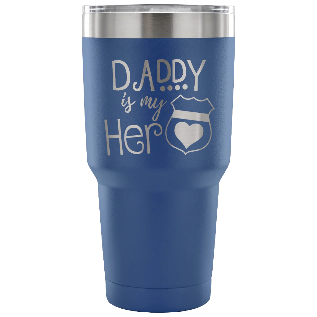 Daddy is my Hero 30 Ounce Vacuum Tumbler - Image 2