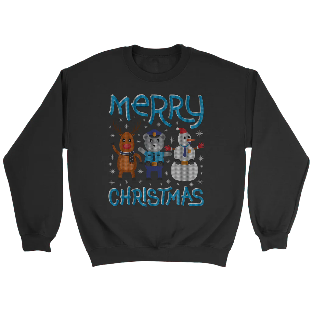 Deer Police Bear Snowman Ugly Christmas Shirts & Sweaters - Image 10