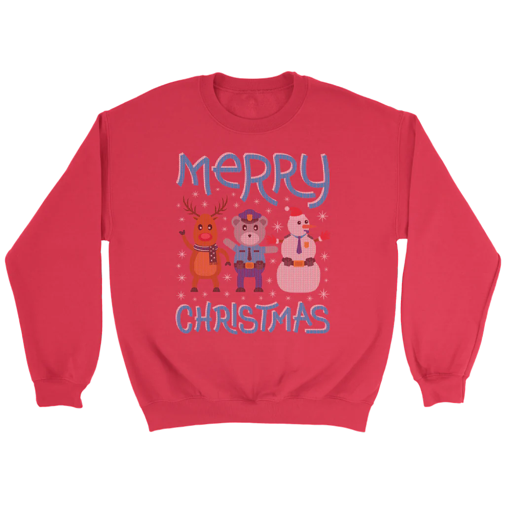 Deer Police Bear Snowman Ugly Christmas Shirts & Sweaters - Image 12