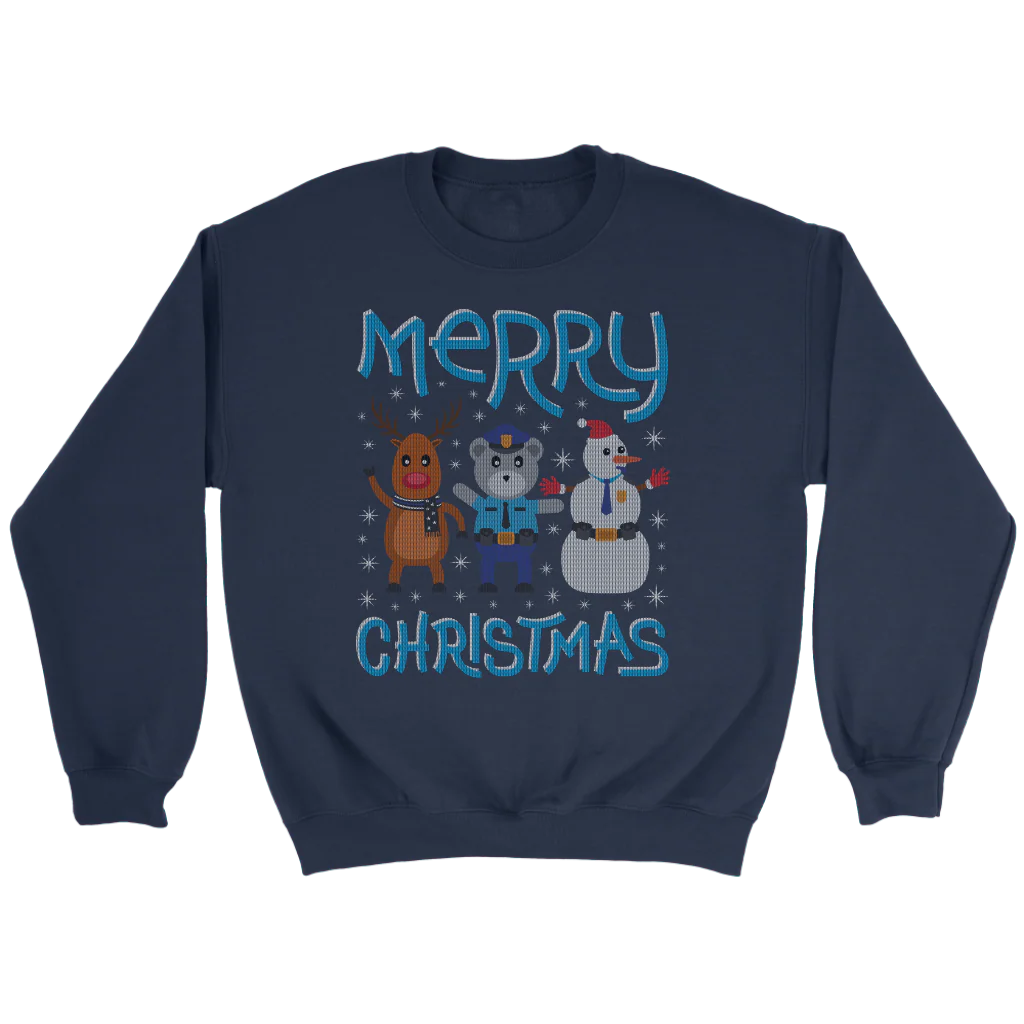 Deer Police Bear Snowman Ugly Christmas Shirts & Sweaters - Image 13