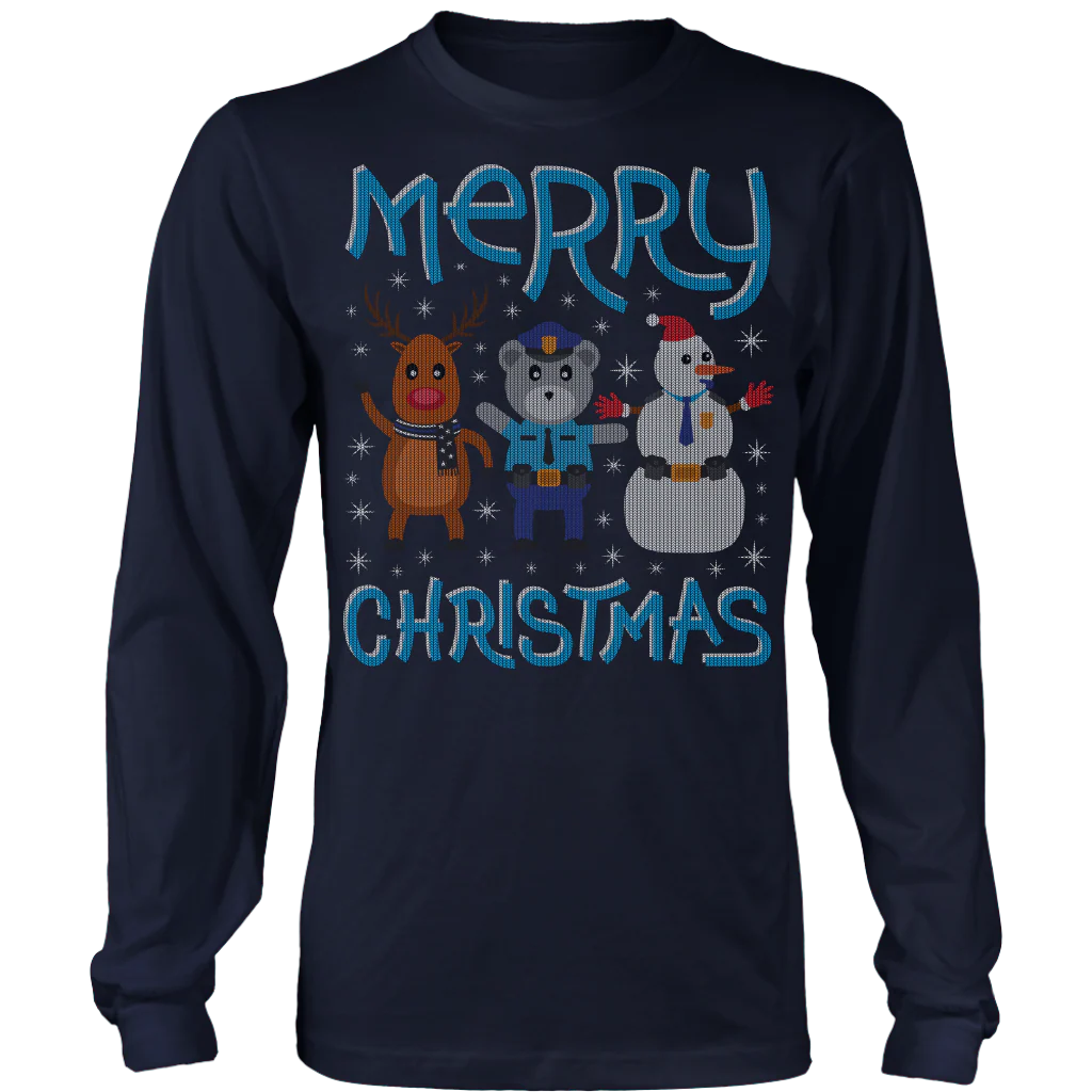 Deer Police Bear Snowman Ugly Christmas Shirts & Sweaters - Image 6