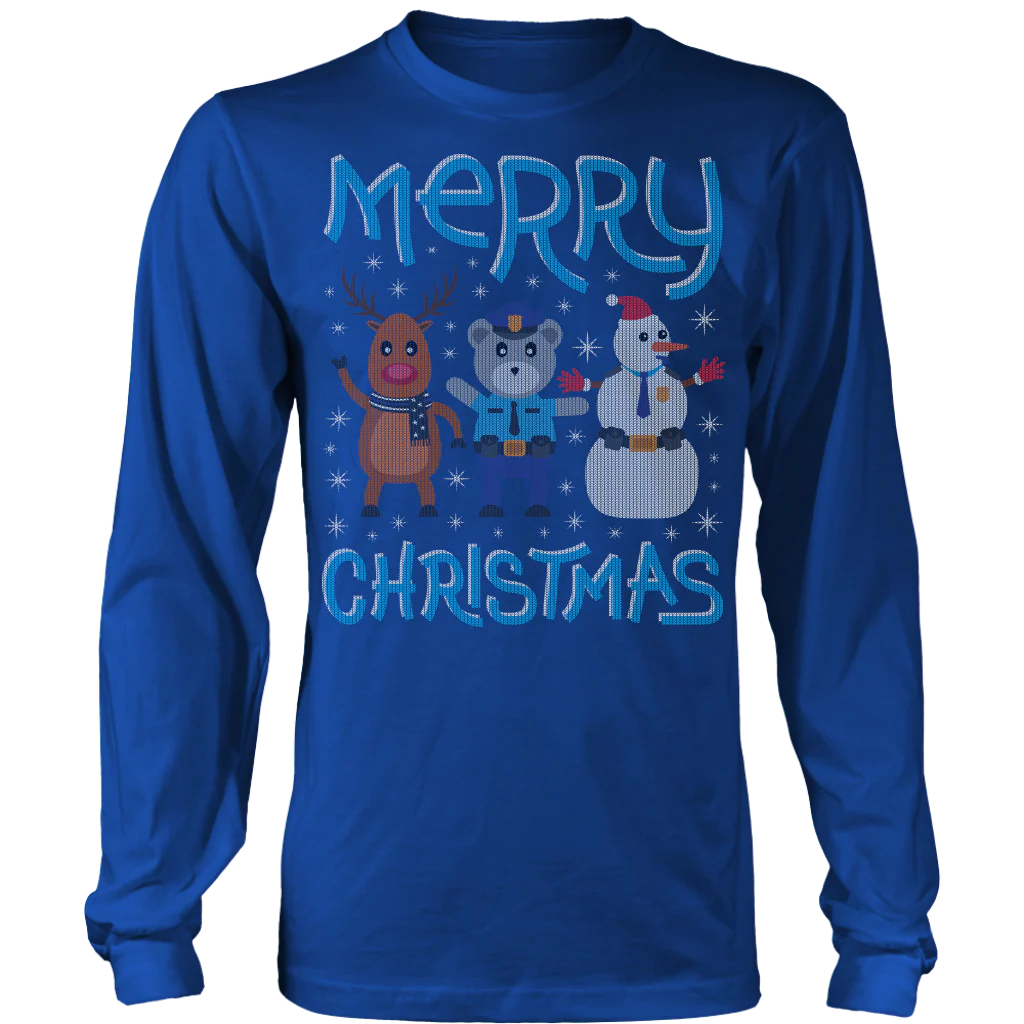 Deer Police Bear Snowman Ugly Christmas Shirts & Sweaters - Image 8