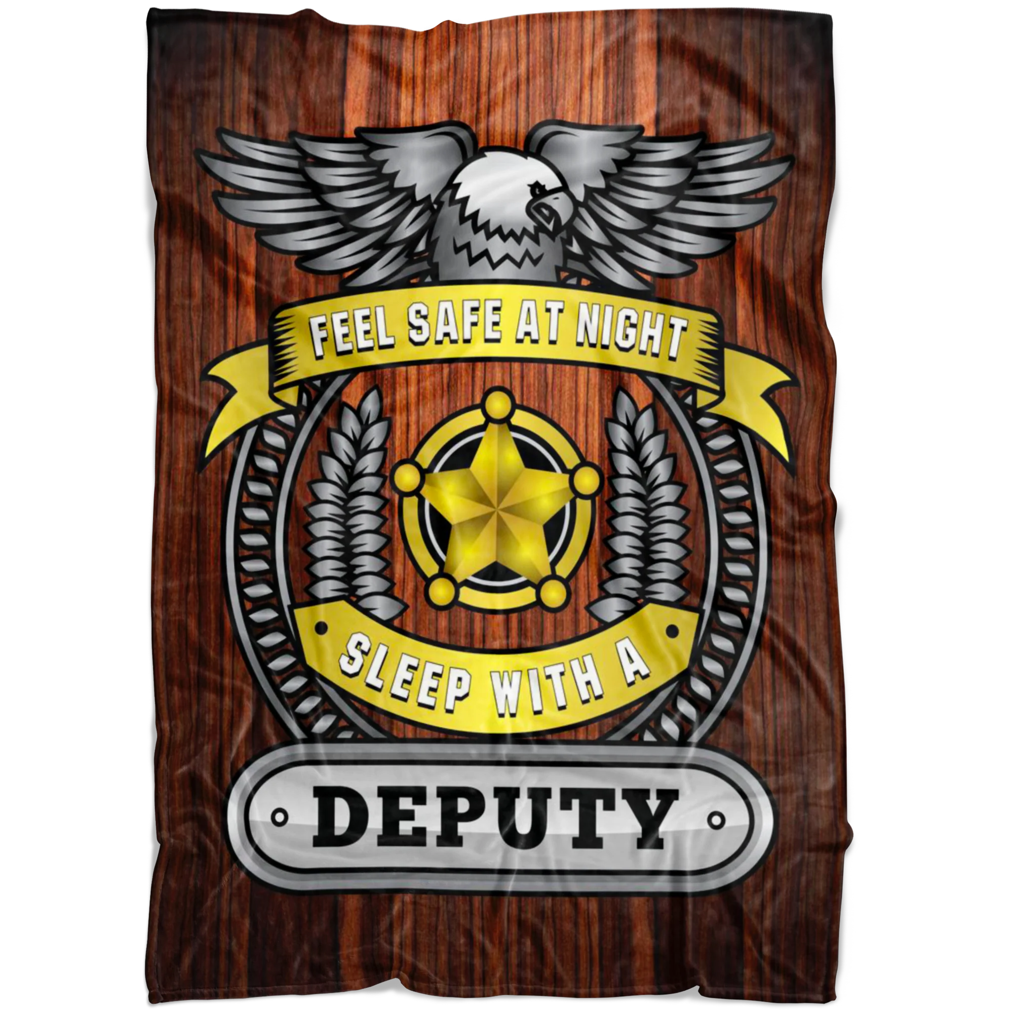 Winter Special - Feel Safe At Night Sleep With A Deputy Throw Blanket