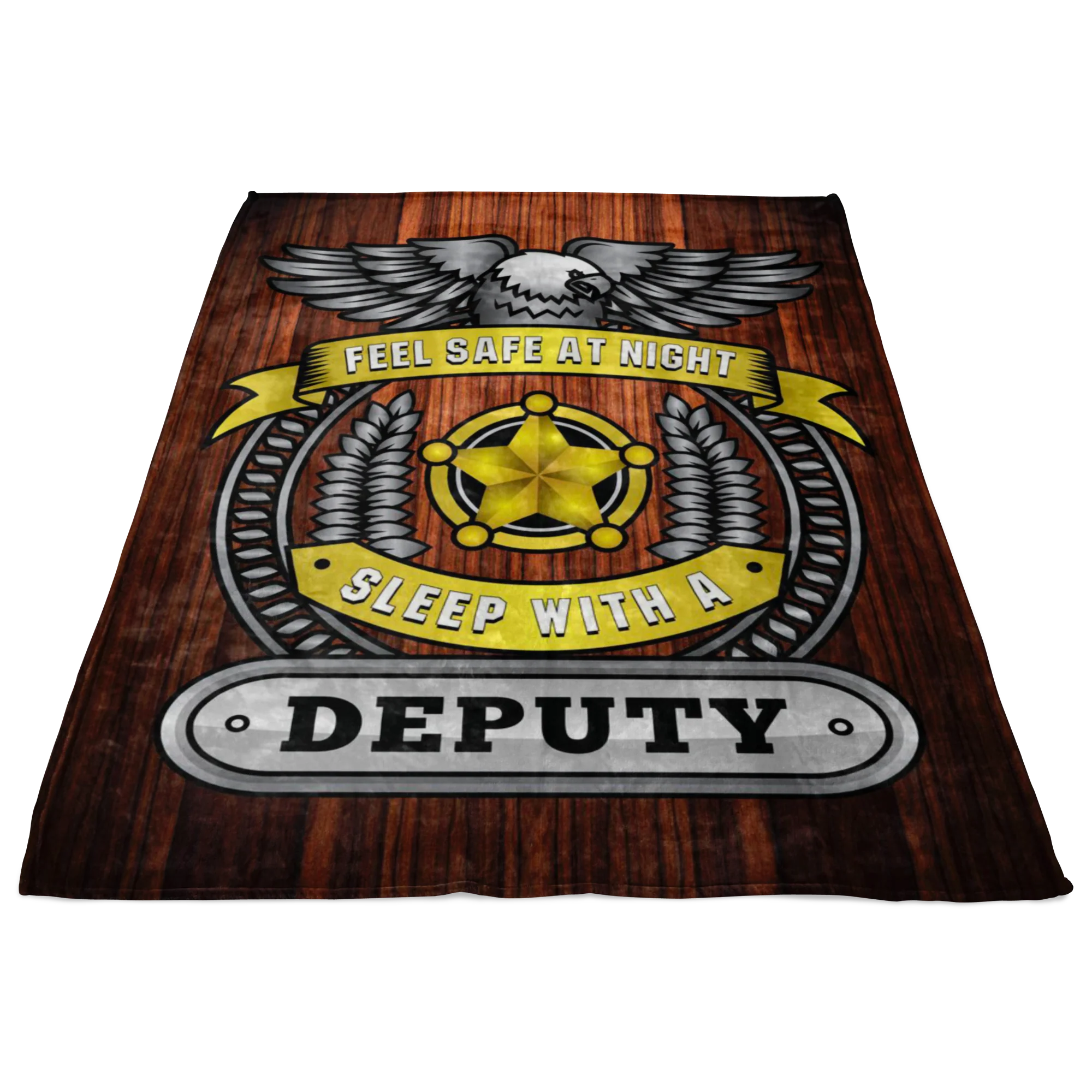 Winter Special - Feel Safe At Night Sleep With A Deputy Throw Blanket - Image 2