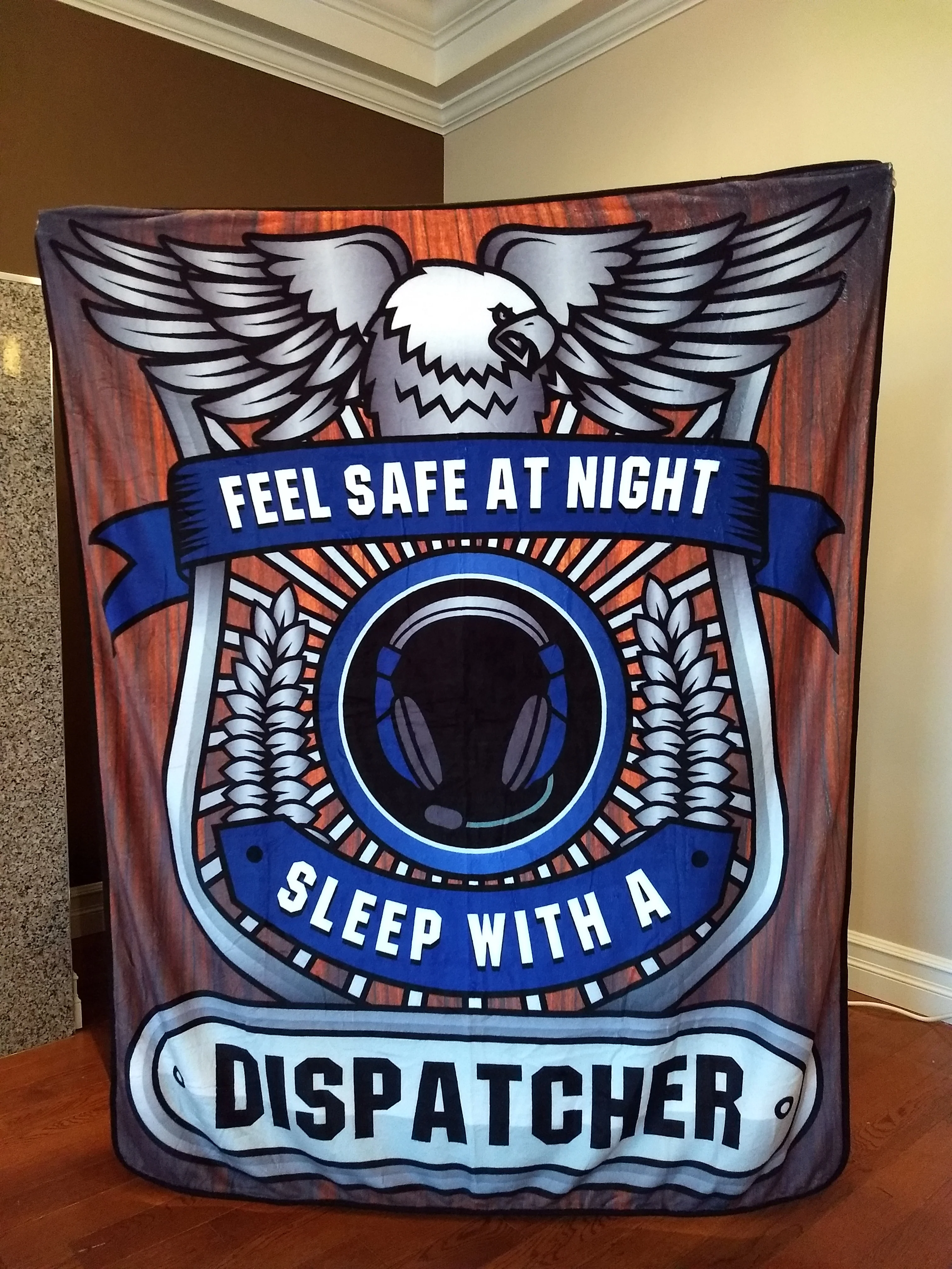 Winter Special - Feel Safe At Night Sleep With A Dispatcher Throw Blanket