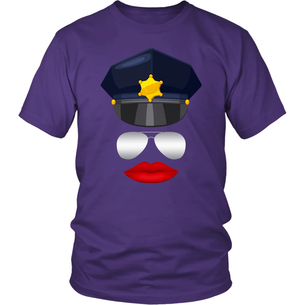 Female Cop Face Shirts & Hoodies - Image 2
