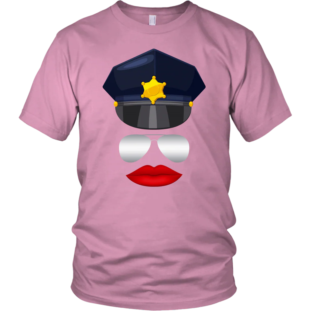 Female Cop Face Shirts & Hoodies - Image 4