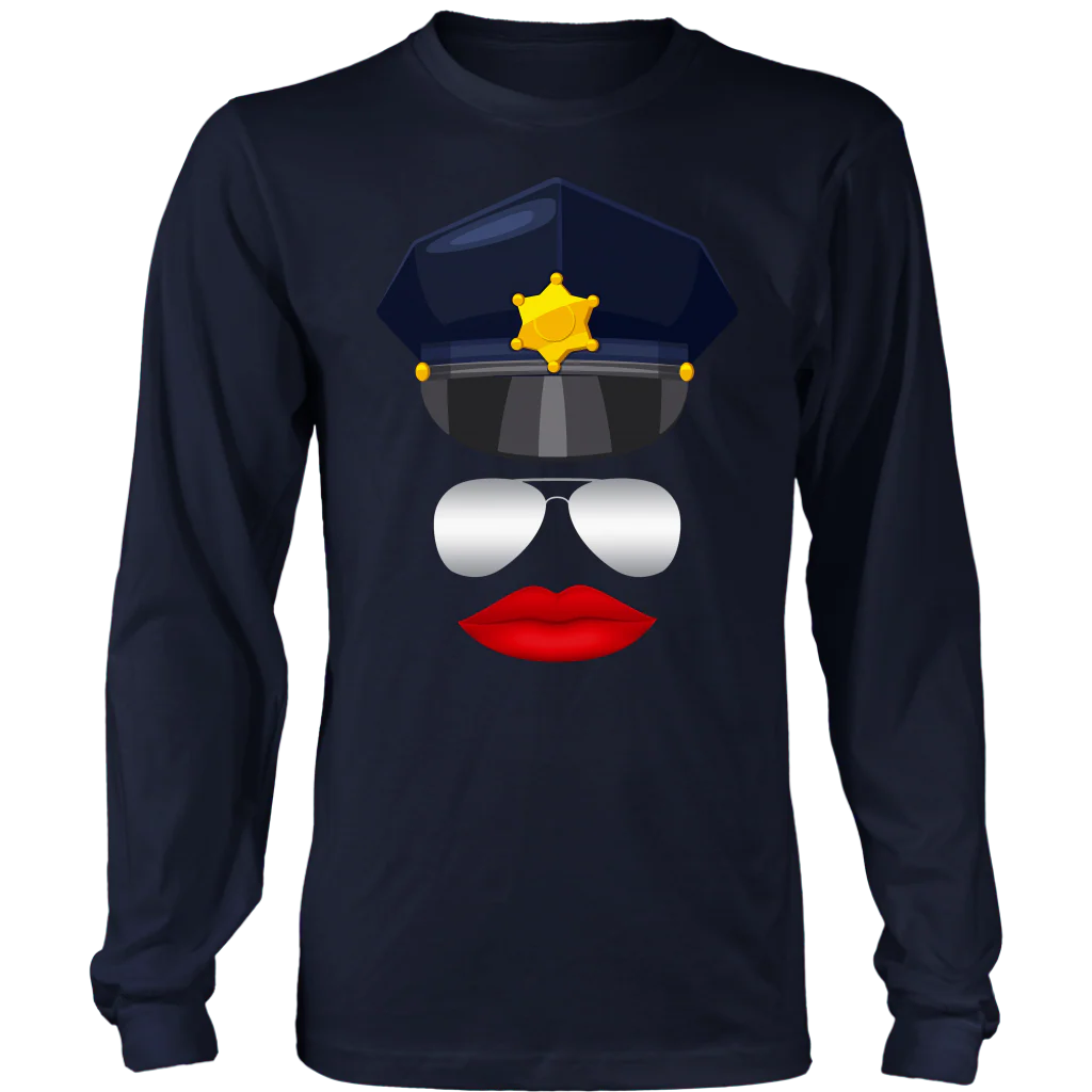 Female Cop Face Shirts & Hoodies - Image 5