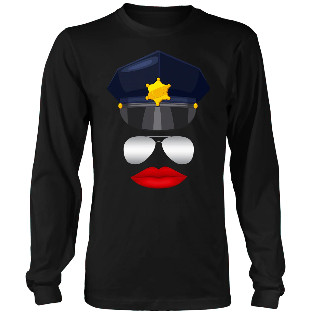 Female Cop Face Shirts & Hoodies - Image 6