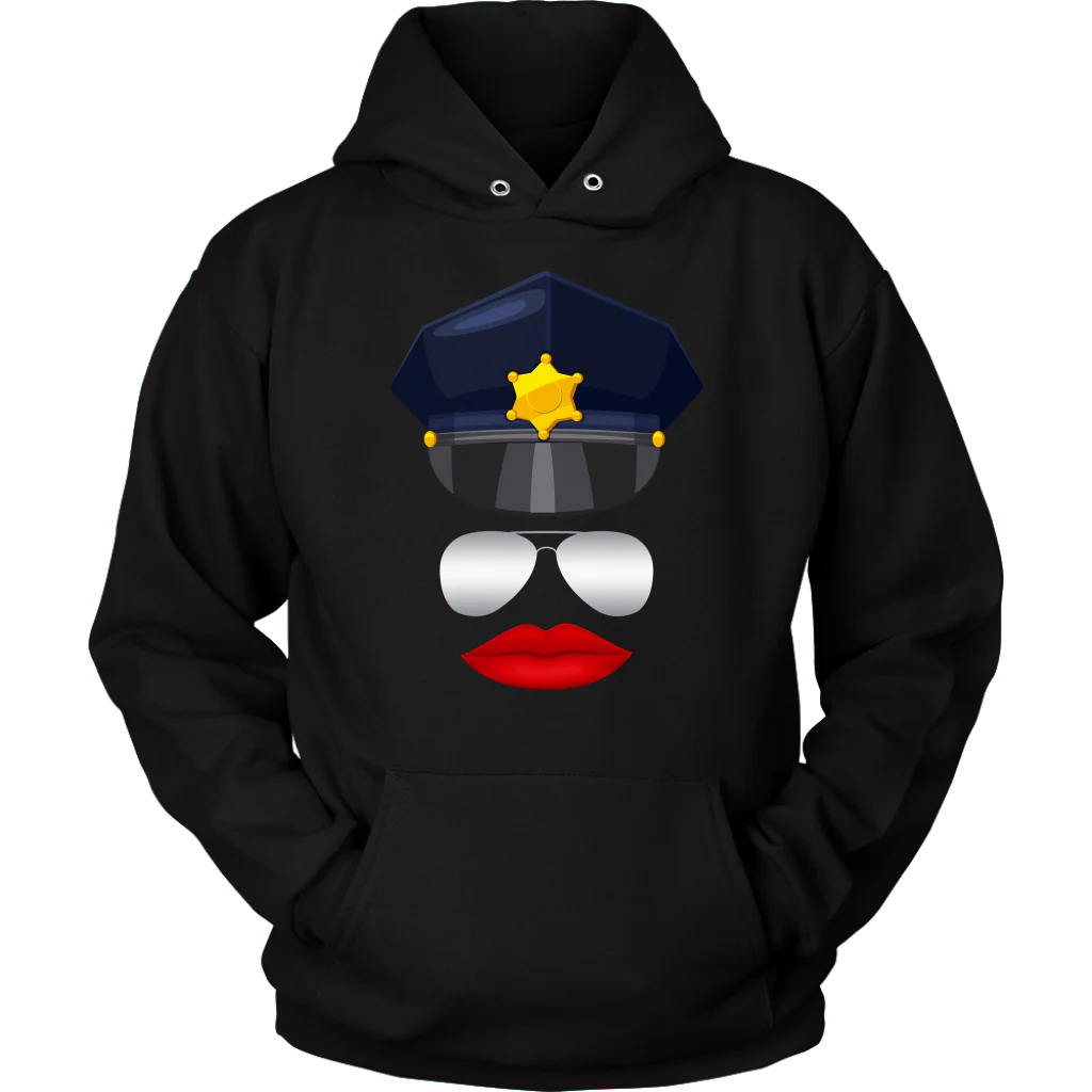 Female Cop Face Shirts & Hoodies - Image 7