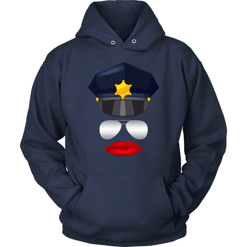 Female Cop Face Shirts & Hoodies - Image 8