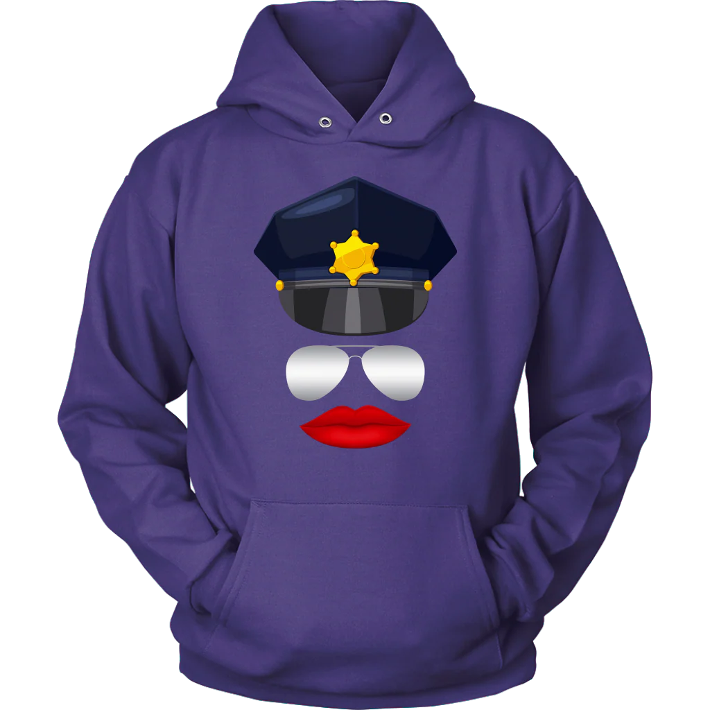 Female Cop Face Shirts & Hoodies - Image 9