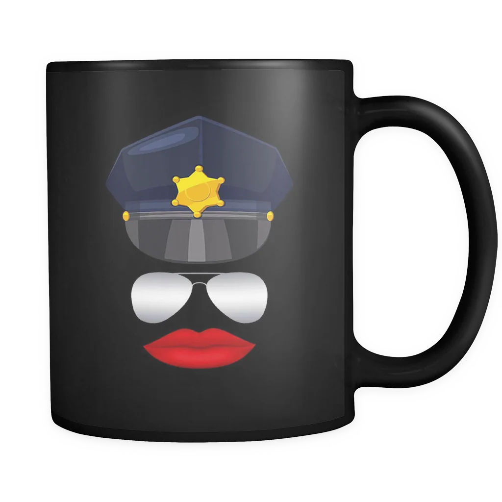 Female Cop Face Mug - Image 2
