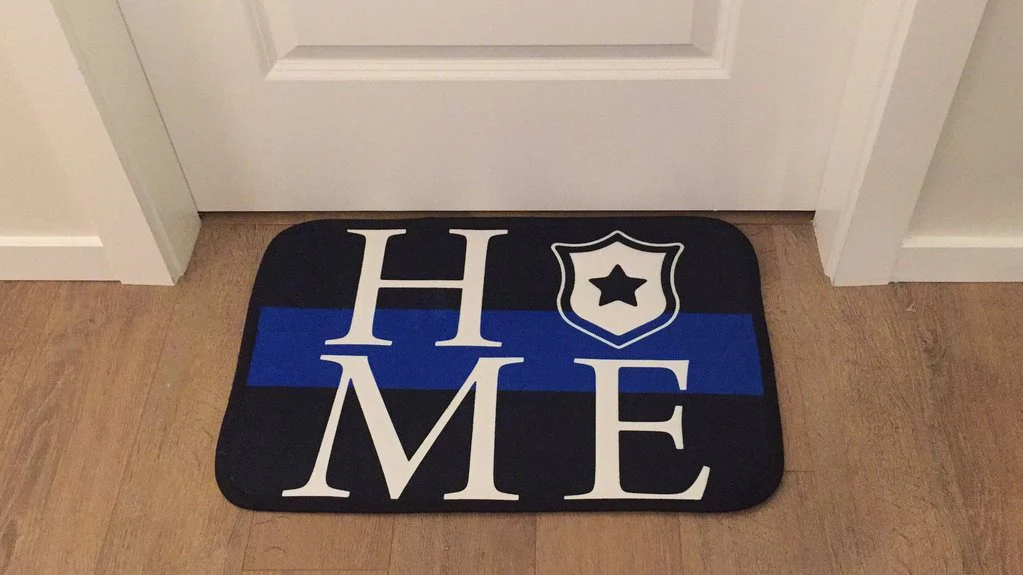 Thin Blue Line "HOME" Doormat - Image 3