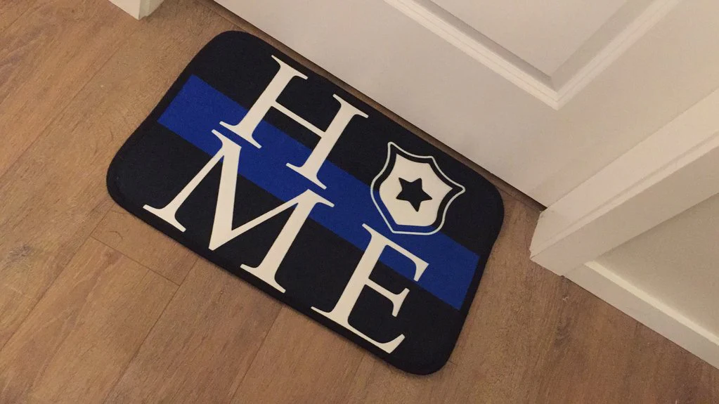Thin Blue Line "HOME" Doormat - Image 4
