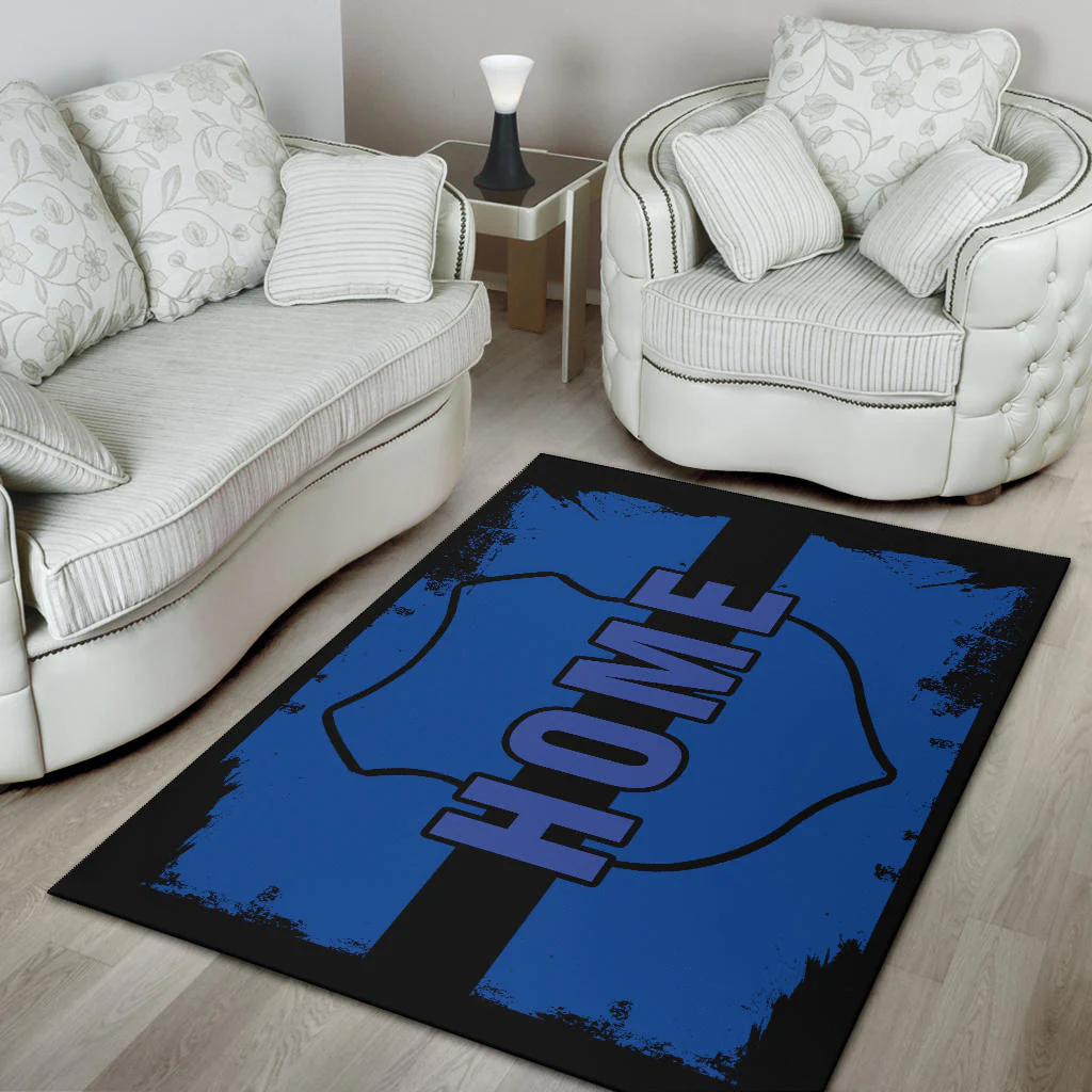 Home Shield Blue Line Area Rug - Image 4