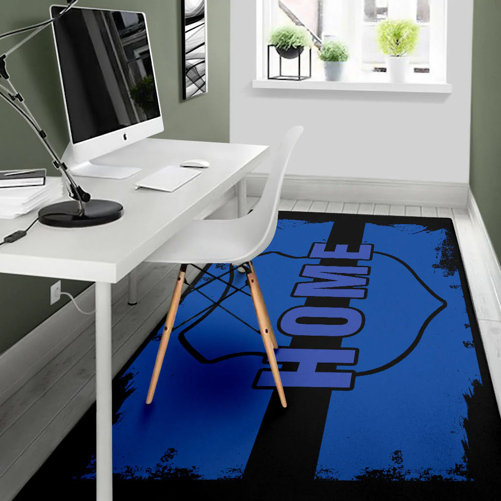 Home Shield Blue Line Area Rug - Image 5