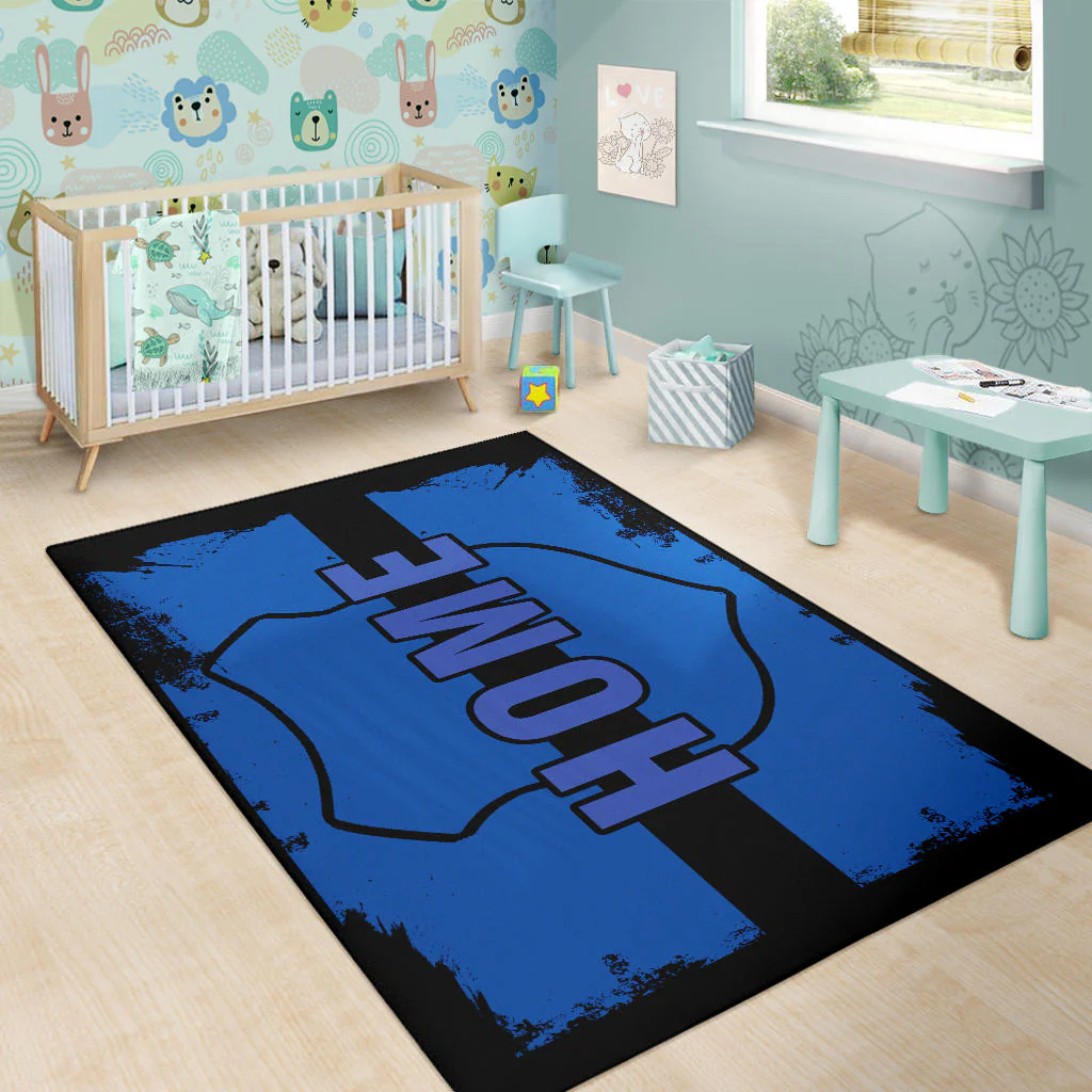 Home Shield Blue Line Area Rug - Image 6